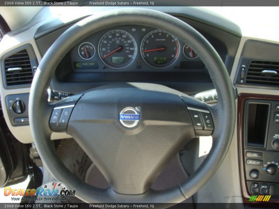 2009 Volvo S60 2.5T Black Stone / Taupe Photo #12