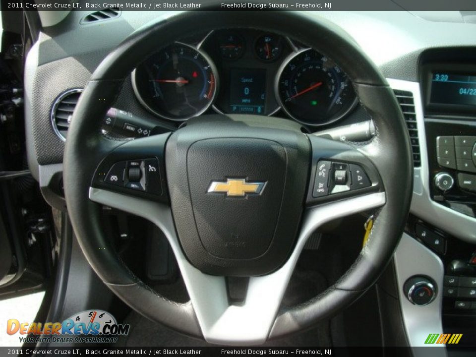 2011 Chevrolet Cruze LT Black Granite Metallic / Jet Black Leather Photo #11