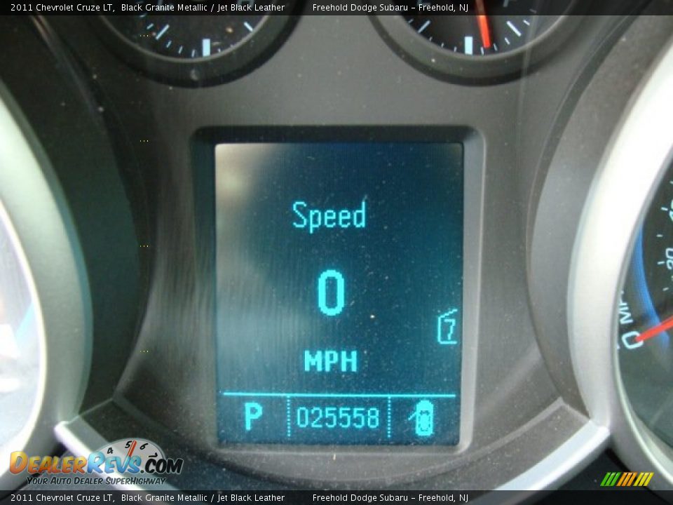 2011 Chevrolet Cruze LT Black Granite Metallic / Jet Black Leather Photo #12