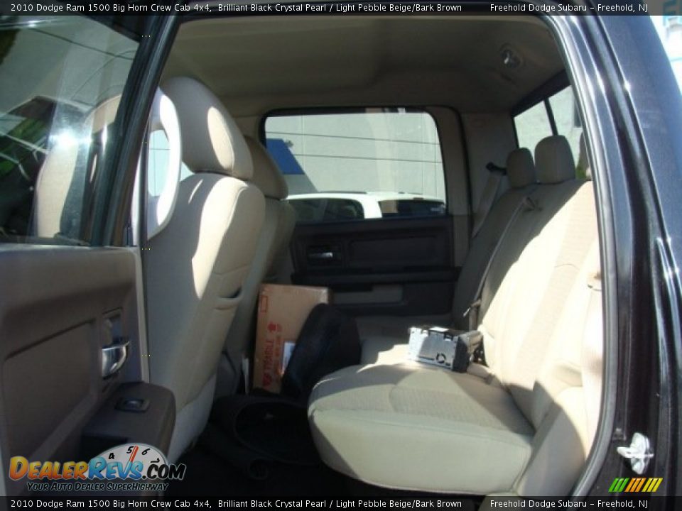 2010 Dodge Ram 1500 Big Horn Crew Cab 4x4 Brilliant Black Crystal Pearl / Light Pebble Beige/Bark Brown Photo #7