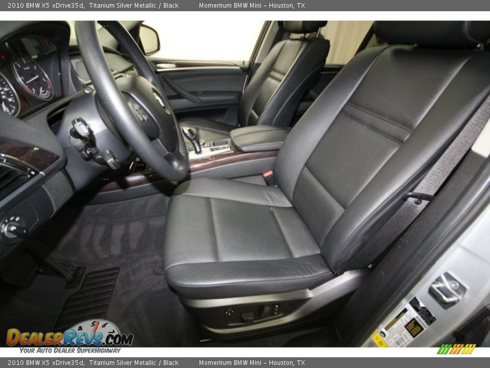 Black Interior - 2010 BMW X5 xDrive35d Photo #3