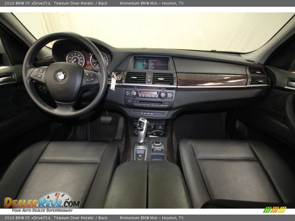 2010 BMW X5 xDrive35d Titanium Silver Metallic / Black Photo #4