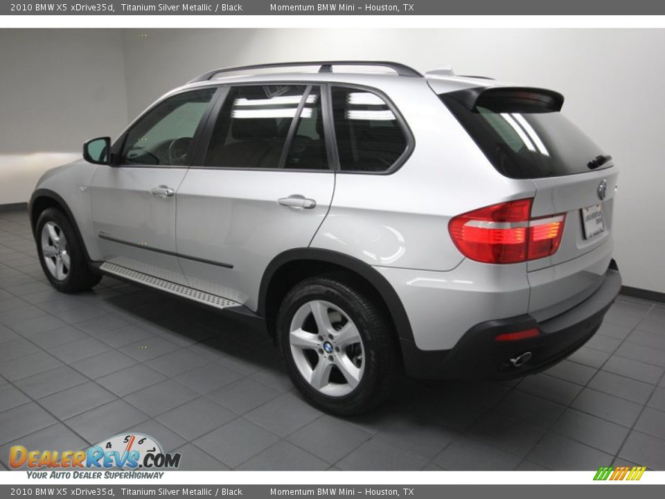 2010 BMW X5 xDrive35d Titanium Silver Metallic / Black Photo #5
