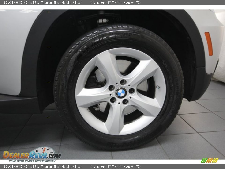 2010 BMW X5 xDrive35d Titanium Silver Metallic / Black Photo #9