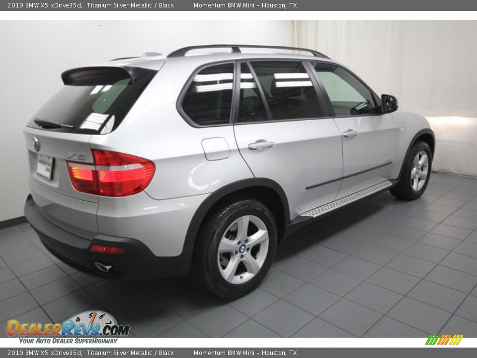 2010 BMW X5 xDrive35d Titanium Silver Metallic / Black Photo #10