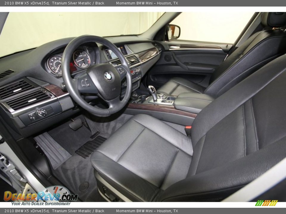 Black Interior - 2010 BMW X5 xDrive35d Photo #12