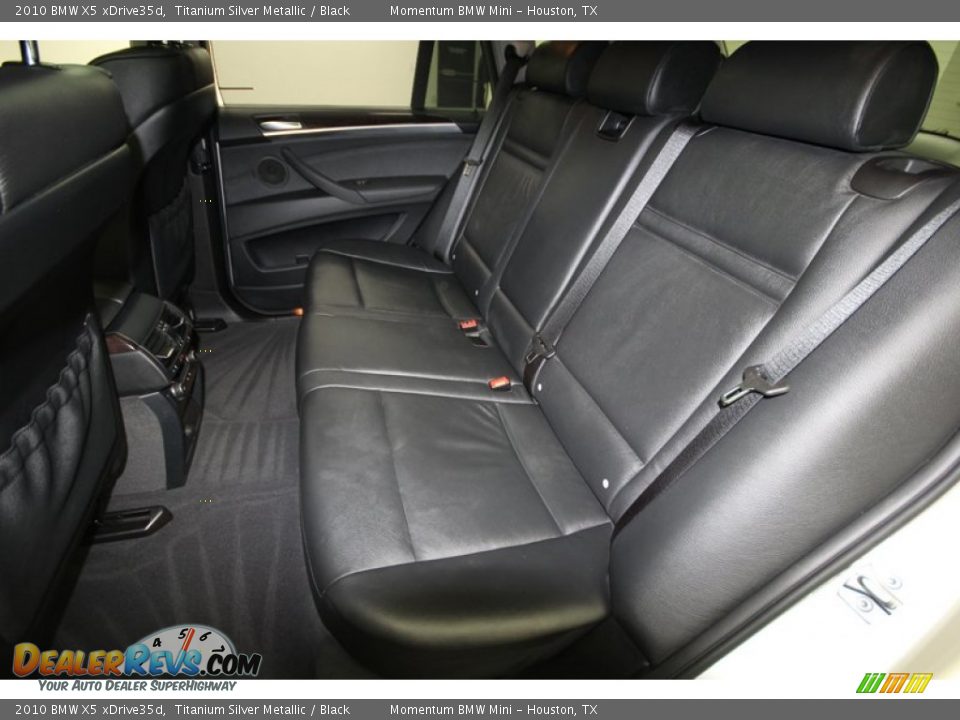 2010 BMW X5 xDrive35d Titanium Silver Metallic / Black Photo #13