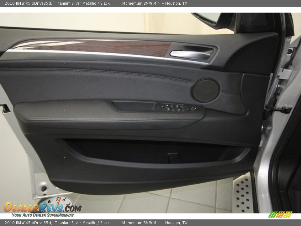 2010 BMW X5 xDrive35d Titanium Silver Metallic / Black Photo #14