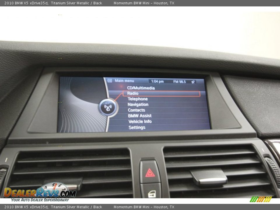 2010 BMW X5 xDrive35d Titanium Silver Metallic / Black Photo #20