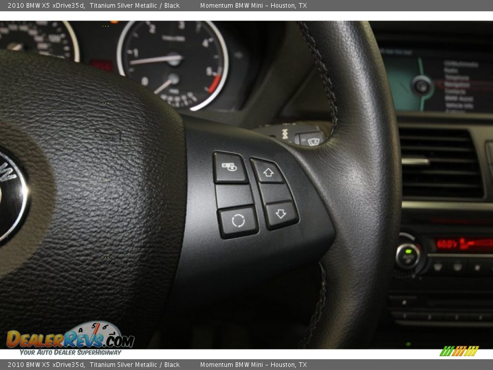 2010 BMW X5 xDrive35d Titanium Silver Metallic / Black Photo #27