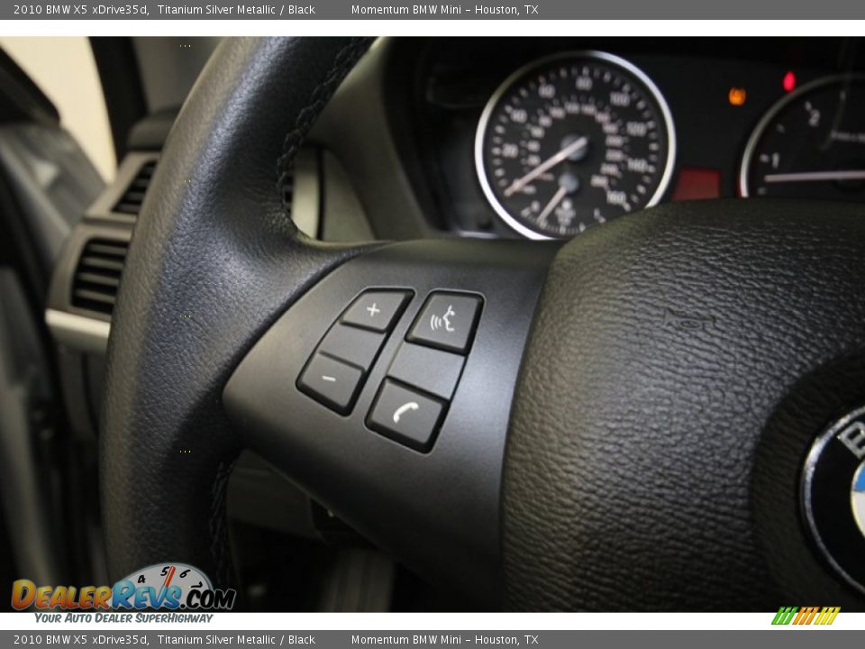 2010 BMW X5 xDrive35d Titanium Silver Metallic / Black Photo #28