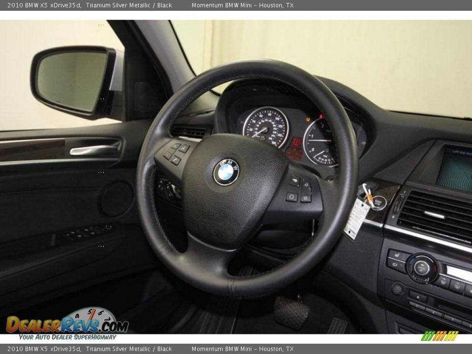 2010 BMW X5 xDrive35d Titanium Silver Metallic / Black Photo #31