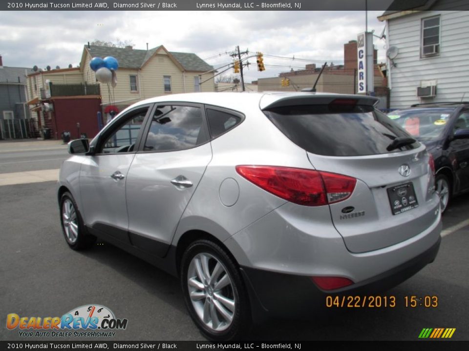 2010 Hyundai Tucson Limited AWD Diamond Silver / Black Photo #5