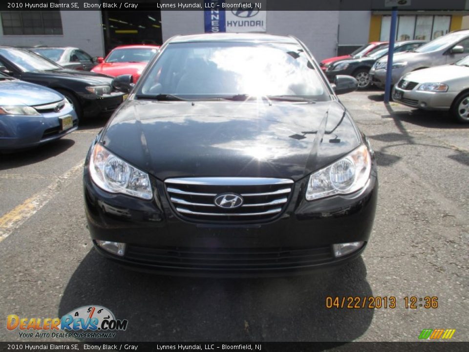 2010 Hyundai Elantra SE Ebony Black / Gray Photo #1
