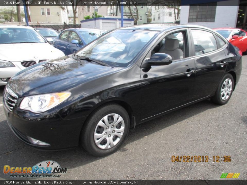 2010 Hyundai Elantra SE Ebony Black / Gray Photo #3