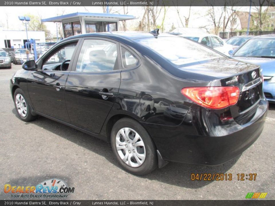 2010 Hyundai Elantra SE Ebony Black / Gray Photo #6
