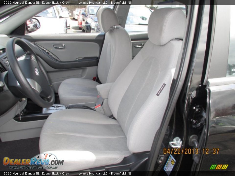 2010 Hyundai Elantra SE Ebony Black / Gray Photo #7