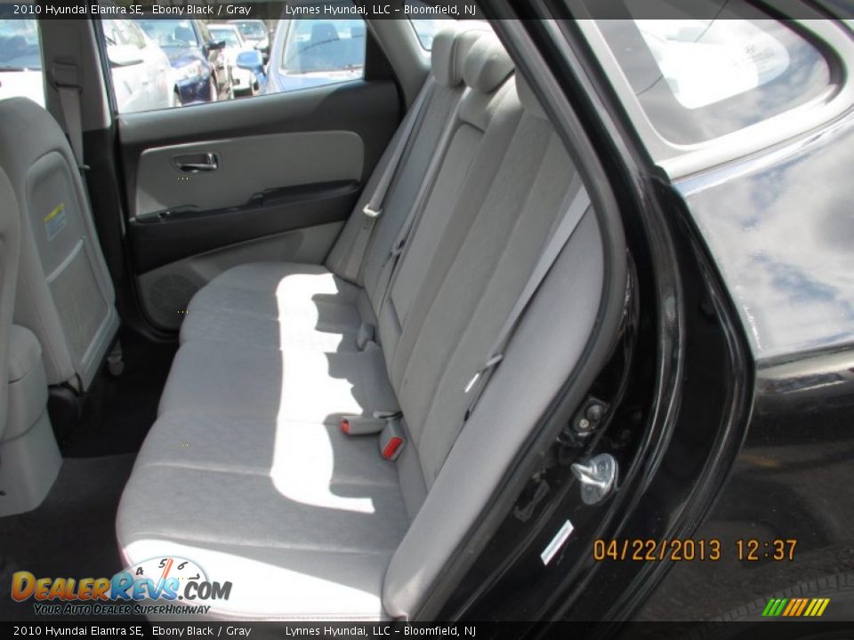 2010 Hyundai Elantra SE Ebony Black / Gray Photo #8