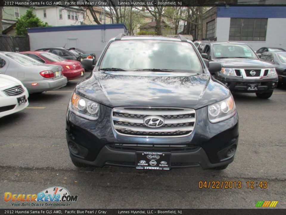 2012 Hyundai Santa Fe GLS AWD Pacific Blue Pearl / Gray Photo #1
