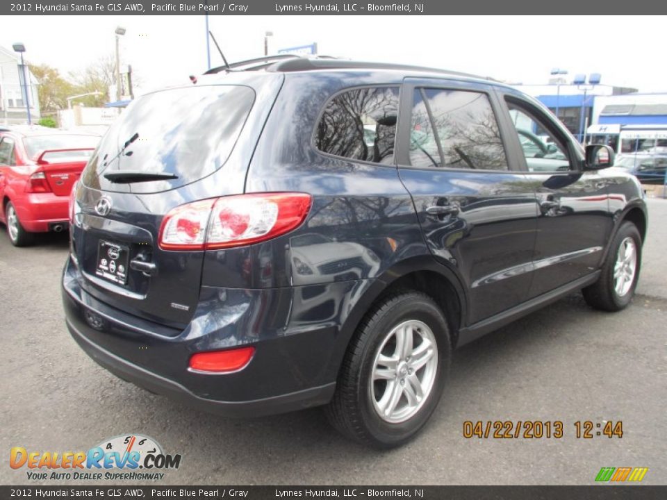 2012 Hyundai Santa Fe GLS AWD Pacific Blue Pearl / Gray Photo #6