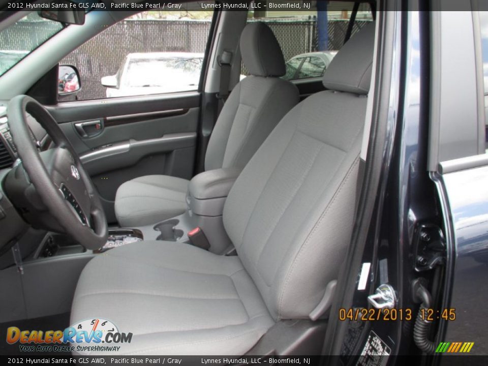 2012 Hyundai Santa Fe GLS AWD Pacific Blue Pearl / Gray Photo #7