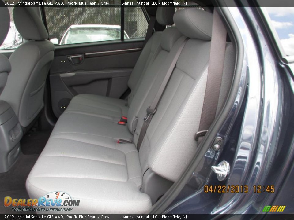2012 Hyundai Santa Fe GLS AWD Pacific Blue Pearl / Gray Photo #8