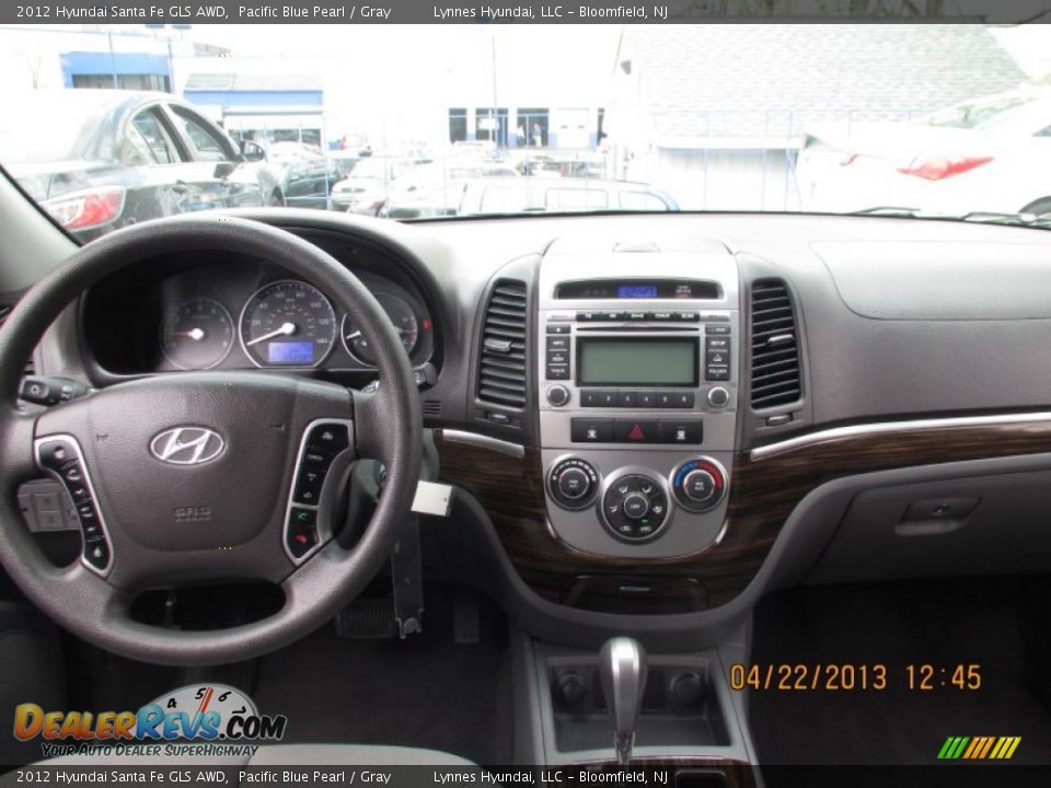 2012 Hyundai Santa Fe GLS AWD Pacific Blue Pearl / Gray Photo #9