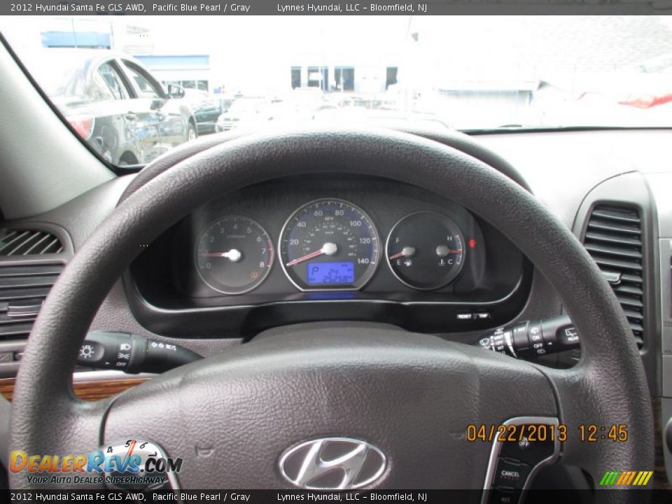 2012 Hyundai Santa Fe GLS AWD Pacific Blue Pearl / Gray Photo #10