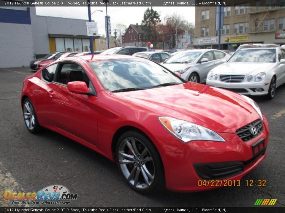 2012 Hyundai Genesis Coupe 2.0T R-Spec Tsukuba Red / Black Leather/Red Cloth Photo #2