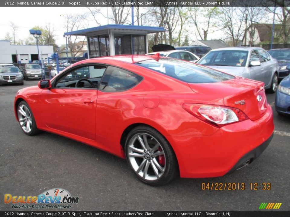 2012 Hyundai Genesis Coupe 2.0T R-Spec Tsukuba Red / Black Leather/Red Cloth Photo #5