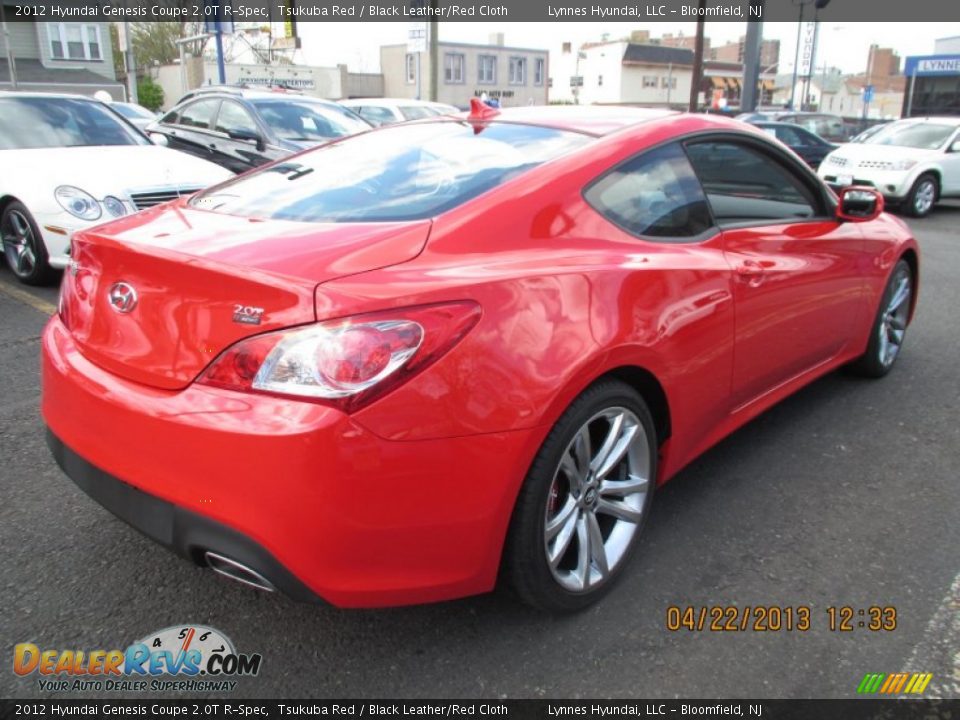 2012 Hyundai Genesis Coupe 2.0T R-Spec Tsukuba Red / Black Leather/Red Cloth Photo #6