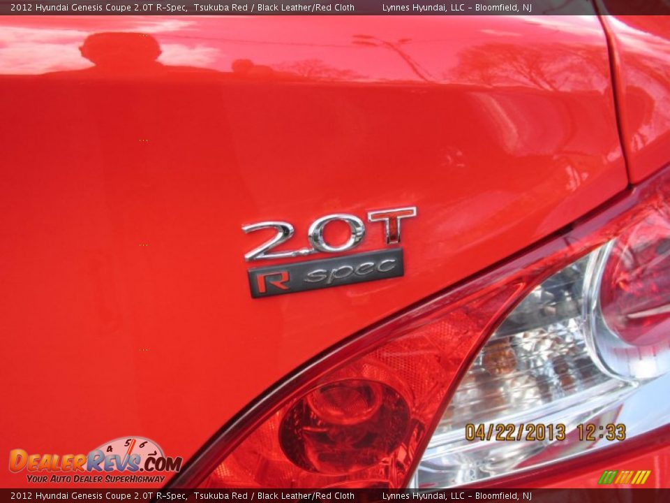 2012 Hyundai Genesis Coupe 2.0T R-Spec Tsukuba Red / Black Leather/Red Cloth Photo #7