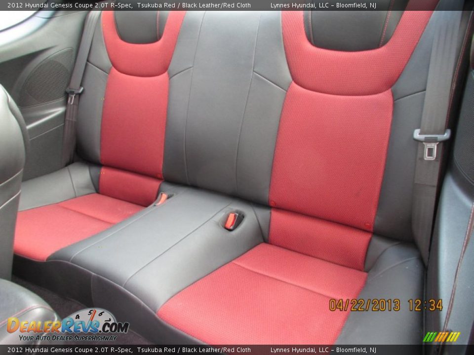 Rear Seat of 2012 Hyundai Genesis Coupe 2.0T R-Spec Photo #9