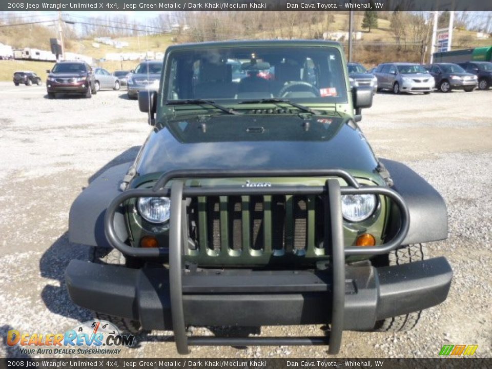2008 Jeep Wrangler Unlimited X 4x4 Jeep Green Metallic / Dark Khaki/Medium Khaki Photo #2
