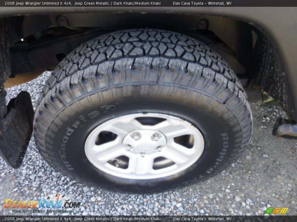 2008 Jeep Wrangler Unlimited X 4x4 Jeep Green Metallic / Dark Khaki/Medium Khaki Photo #8