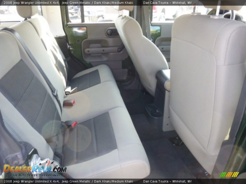 2008 Jeep Wrangler Unlimited X 4x4 Jeep Green Metallic / Dark Khaki/Medium Khaki Photo #10