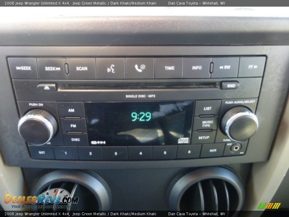 2008 Jeep Wrangler Unlimited X 4x4 Jeep Green Metallic / Dark Khaki/Medium Khaki Photo #14