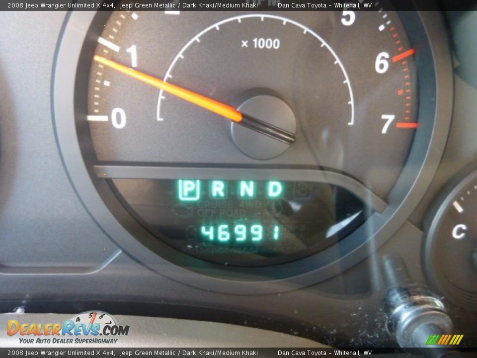 2008 Jeep Wrangler Unlimited X 4x4 Jeep Green Metallic / Dark Khaki/Medium Khaki Photo #15