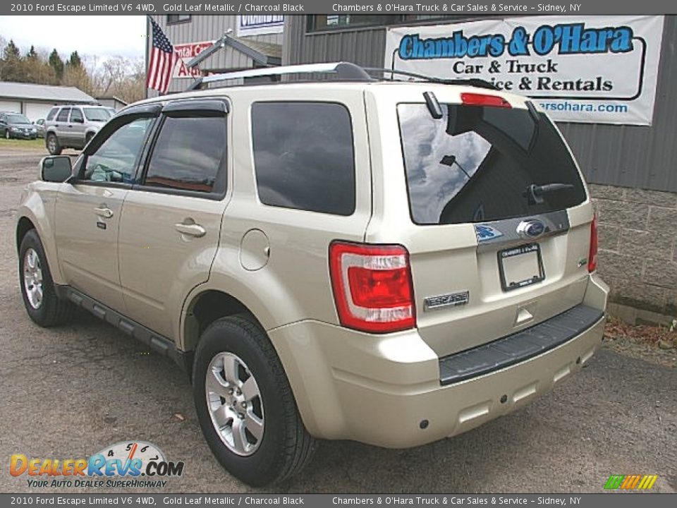 2010 Ford Escape Limited V6 4WD Gold Leaf Metallic / Charcoal Black Photo #8