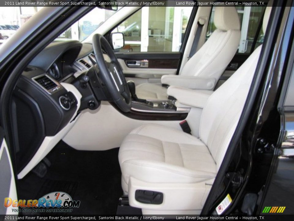 2011 Land Rover Range Rover Sport Supercharged Santorini Black Metallic / Ivory/Ebony Photo #2