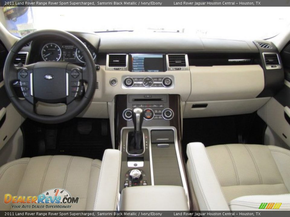 2011 Land Rover Range Rover Sport Supercharged Santorini Black Metallic / Ivory/Ebony Photo #3