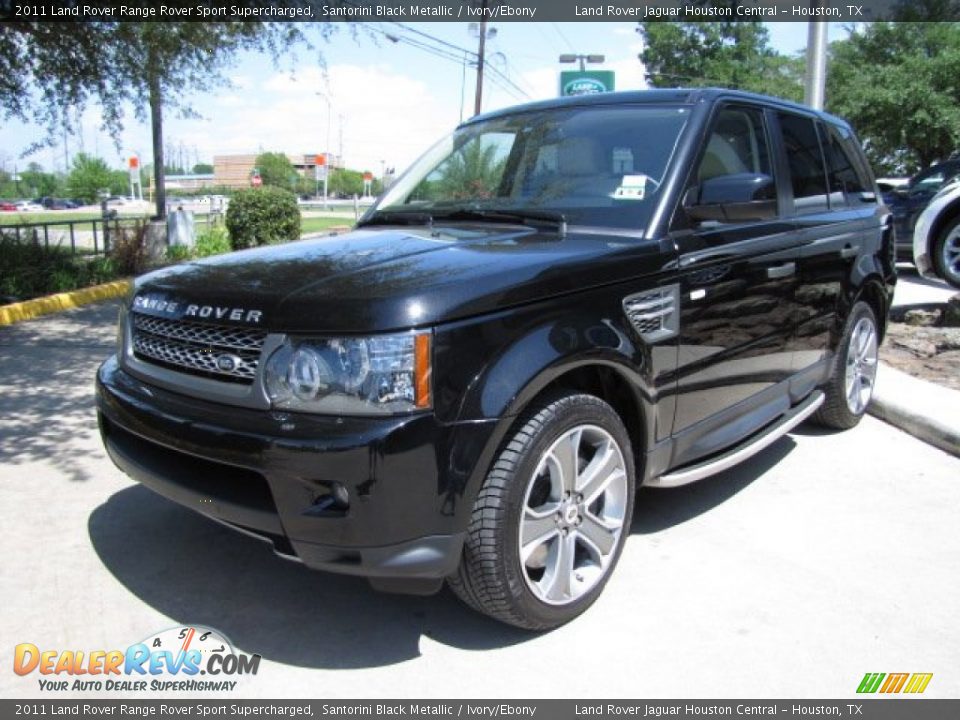 2011 Land Rover Range Rover Sport Supercharged Santorini Black Metallic / Ivory/Ebony Photo #5