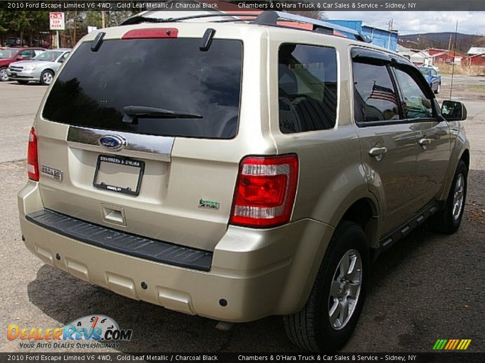 2010 Ford Escape Limited V6 4WD Gold Leaf Metallic / Charcoal Black Photo #11