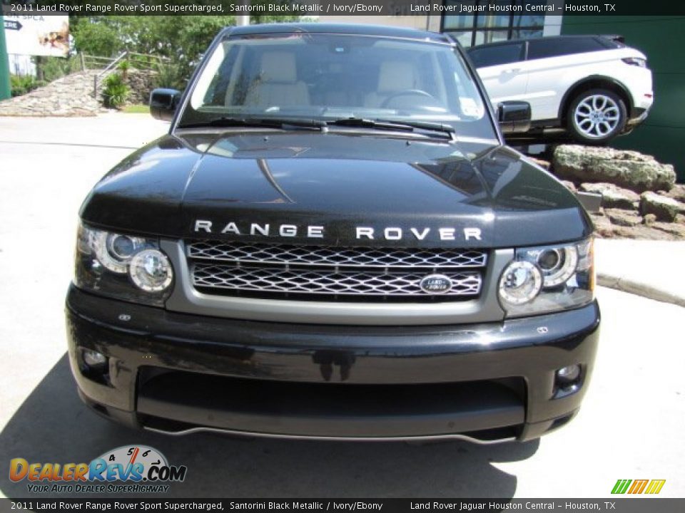 2011 Land Rover Range Rover Sport Supercharged Santorini Black Metallic / Ivory/Ebony Photo #6