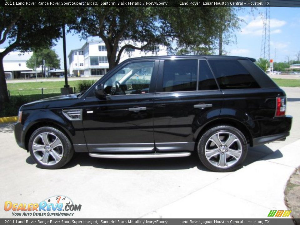 2011 Land Rover Range Rover Sport Supercharged Santorini Black Metallic / Ivory/Ebony Photo #7