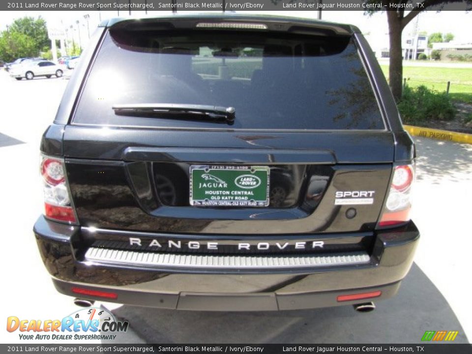 2011 Land Rover Range Rover Sport Supercharged Santorini Black Metallic / Ivory/Ebony Photo #9