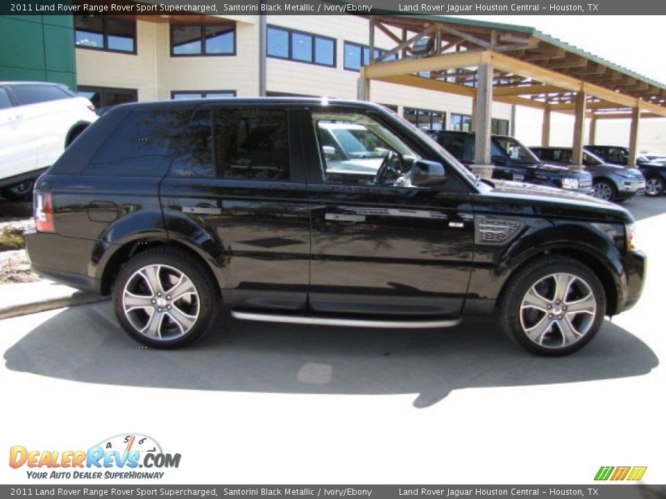 2011 Land Rover Range Rover Sport Supercharged Santorini Black Metallic / Ivory/Ebony Photo #11