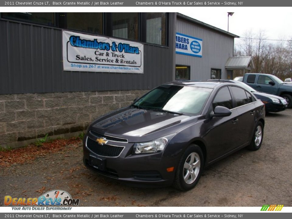 2011 Chevrolet Cruze LT Black Granite Metallic / Jet Black Leather Photo #1