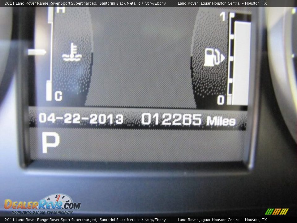 2011 Land Rover Range Rover Sport Supercharged Santorini Black Metallic / Ivory/Ebony Photo #16