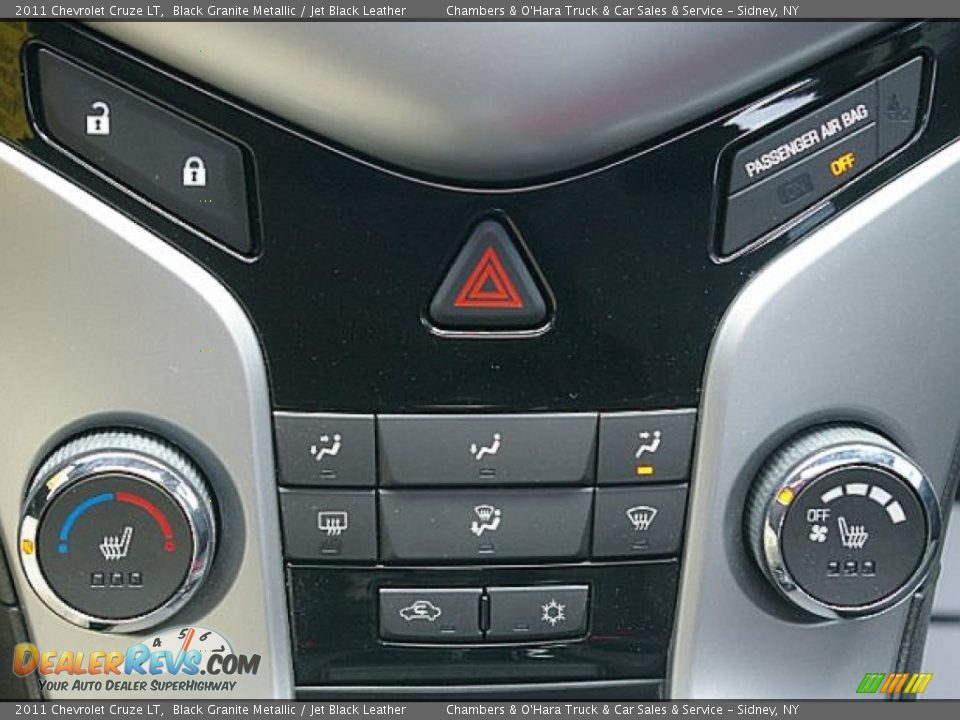 2011 Chevrolet Cruze LT Black Granite Metallic / Jet Black Leather Photo #4
